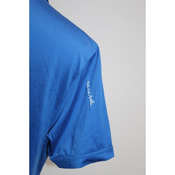Travis Mathew Blue Golf Polo Shirt Mens Large, RN 123280 CA 07099 - Picture 4 of 5